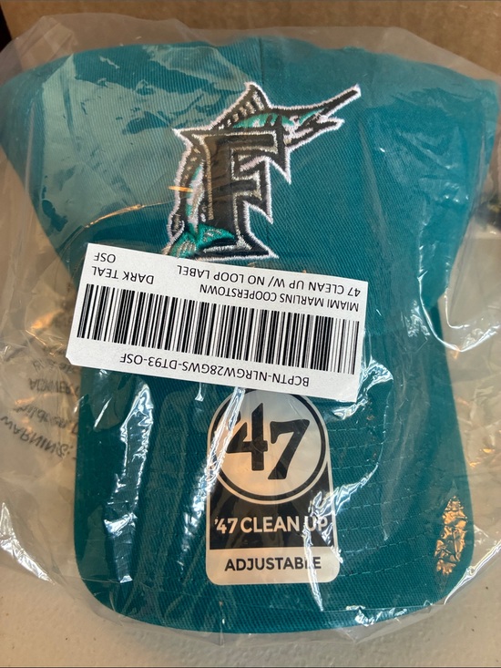 47 Other - 47 Miami Marlins Teal Logo Adjustable Cap